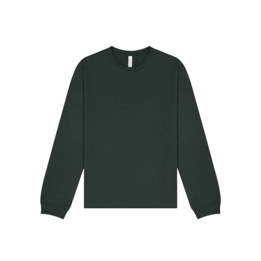 Unisex Adult Heavyweight Boxy Long-Sleeved T-Shirt / Forest